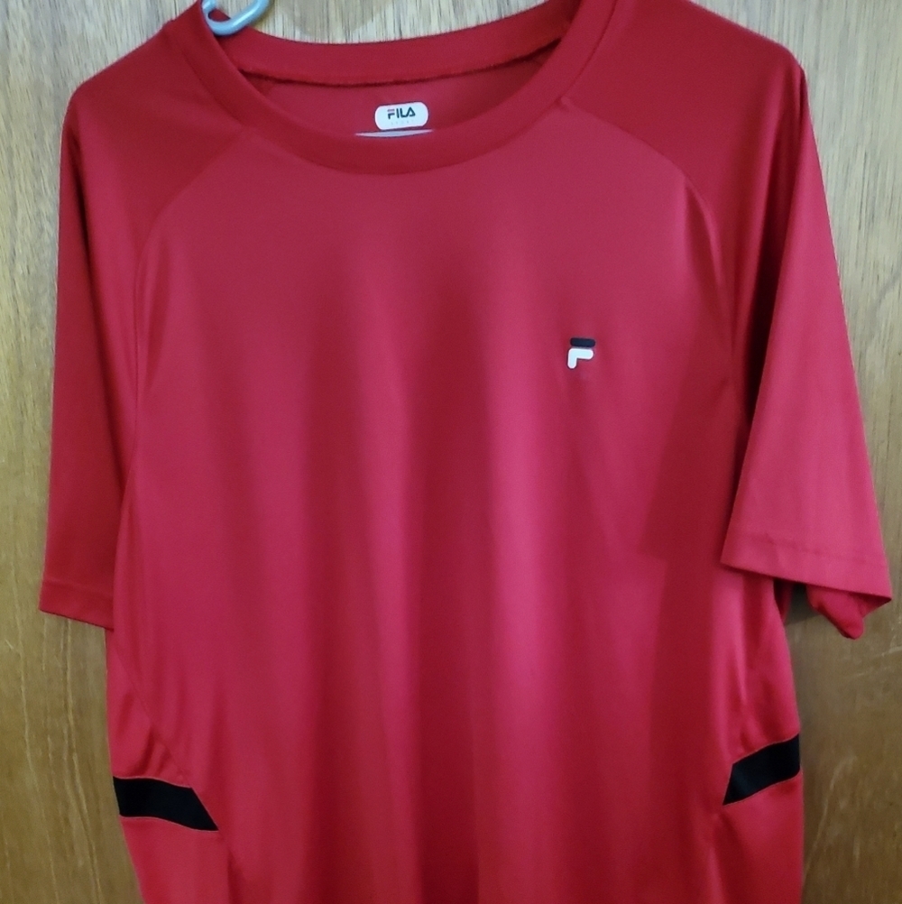 Men's Red FILA Sport T-Shirt